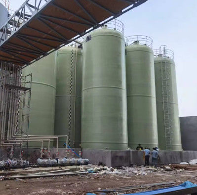 Réservoirs de stockage de produits chimiques en FRP en plastique renforcé de fibres