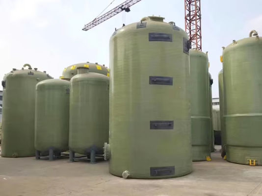 Réservoir de stockage en FRP GRP à milieux multiples Grande capacité Forme horizontale verticale