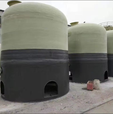 Pour les produits chimiques industriels, le réservoir de stockage vertical en FRP GRP