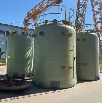 Pour les produits chimiques industriels, le réservoir de stockage vertical en FRP GRP