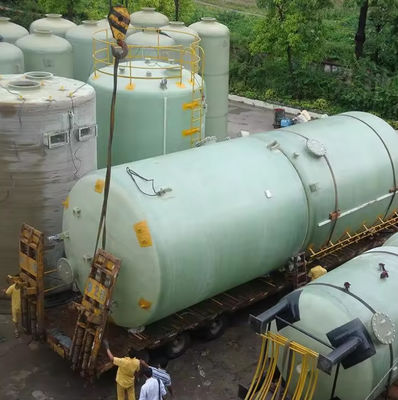 Réservoir en FRP en fibre de verre horizontale de 1000L pour le stockage de l'eau, de l'huile, de l'essence, des acides et des alcalis