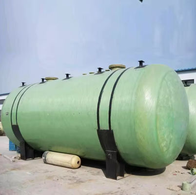 Réservoir en FRP en fibre de verre horizontale de 1000L pour le stockage de l'eau, de l'huile, de l'essence, des acides et des alcalis