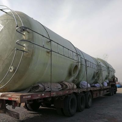 200m3 Frp réservoir de stockage échelle de niveau optionnelle diamètre d'entrée personnalisé