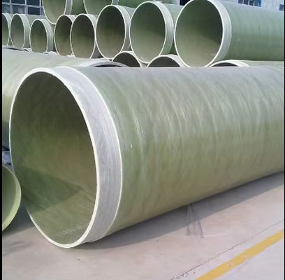 Pipe en FRP en plastique renforcée de fibre de verre en forme ronde Pipe de sable souterraine haute pression