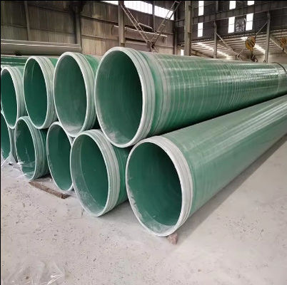 Pipe en FRP en plastique renforcée de fibre de verre en forme ronde Pipe de sable souterraine haute pression