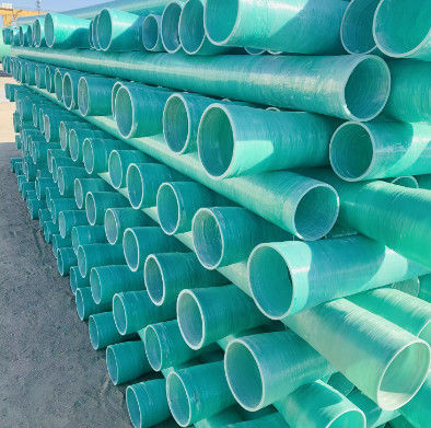 100 mm-4000 mm de diamètre FRP tuyau GRP tuyau rond Résistance à haute température