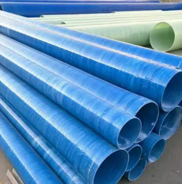 100 mm-4000 mm de diamètre FRP tuyau GRP tuyau rond Résistance à haute température