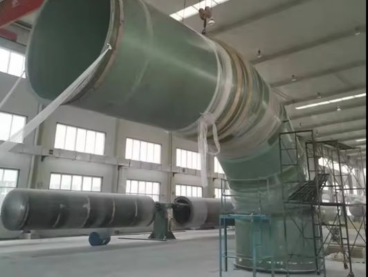 Pipe en plastique renforcée en fibre de verre Grp Frp ronde lisse 300-2600 mm de diamètre