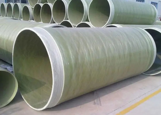 Pipe de fibre de verre FRP résistante à la chaleur Pipe de prise de prise de fibre de verre pour la construction souterraine