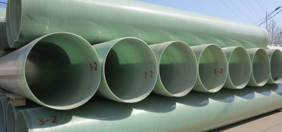 Pipe de mortier en FRP personnalisée Pipe en plastique renforcée en fibre de verre Grand diamètre