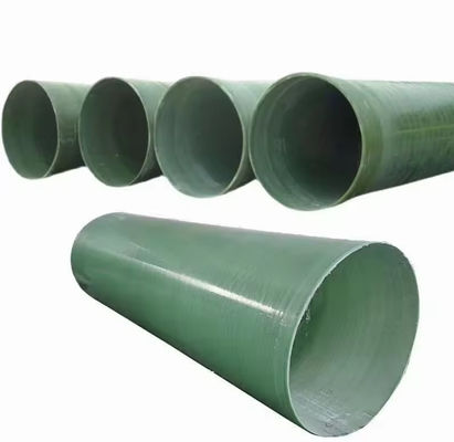 Pièces en fibre de verre renforcées de fibres de verre Frp Plastiques Pièces de mortier Grp Pipe de sable Pipe anti-corrosion
