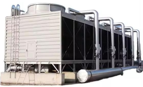 FRP GRP Structure à double entrée d'air Tour de refroidissement de l'eau Carré de débit croisé Faible bruit