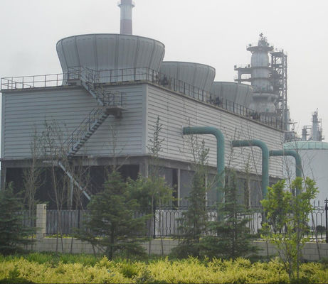 Contre-flux GRP FRP Structure Tour de refroidissement 50-5000 Tonnes Capacité Couleur personnalisée