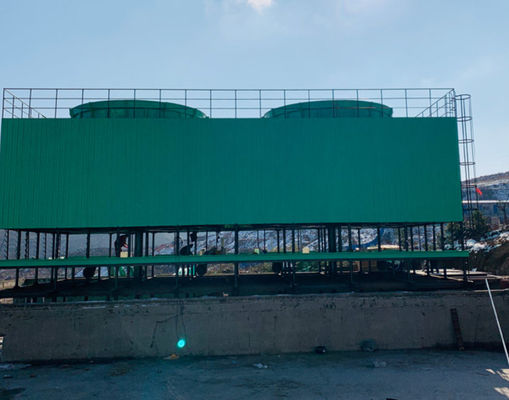 Contre-flux GRP FRP Structure Tour de refroidissement 50-5000 Tonnes Capacité Couleur personnalisée