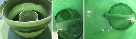 500 L/H FRP réservoir septique souterrain, réservoir bio de traitement des eaux usées FRP