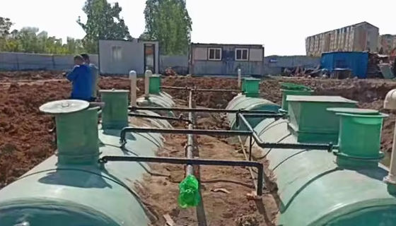 Réservoirs de stockage en FRP en plastique renforcé de fibres Formation cylindrique