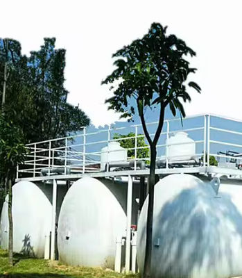 Réservoirs de stockage en FRP en plastique renforcé de fibres Formation cylindrique