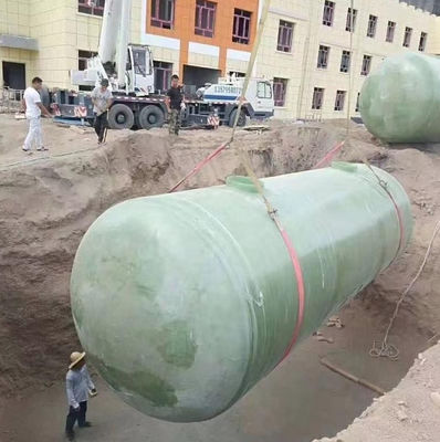 Réservoir septique bio FRP de 1000L Pas de fuite Réservoir d'égouts en fibre de verre