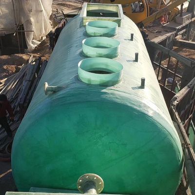 Réservoir d'égouts en FRP OEM Récipient septique en fibre de verre avec technologie de déshydratation par filament