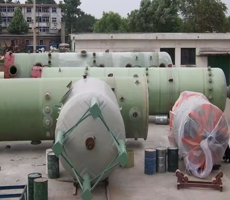 Tour à bulles en FRP Tour à absorption d'ammoniac en fibre de verre en FRP Pour l'industrie de la pollution