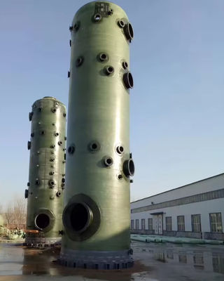 Tour à bulles en FRP Tour à absorption d'ammoniac en fibre de verre en FRP Pour l'industrie de la pollution