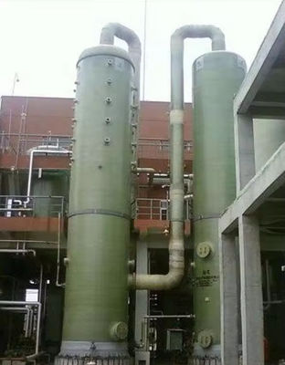 Colonne de purification des déchets de gaz d'acide sulfurique de la tour d'absorption verticale GRP Frp