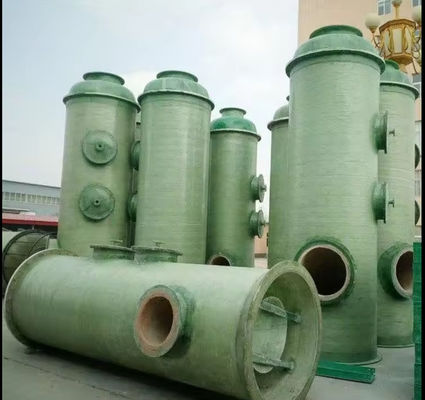 Colonne de purification des déchets de gaz d'acide sulfurique de la tour d'absorption verticale GRP Frp