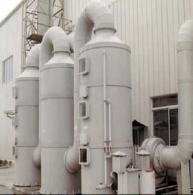 Tour d'absorption de FRP personnalisée Traitement des gaz industriels avec une surface lisse