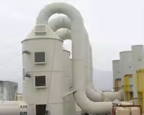 Tour d'absorption de la brume acide / brume d'ammoniac avec structure en FRP cylindrique