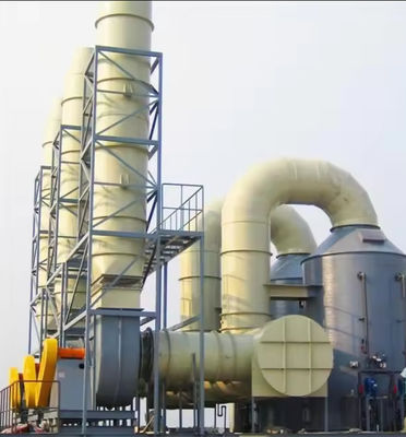 Tour d'absorption de FRP industriel GRP pour le traitement des gaz de résidu et des gaz de brume acide