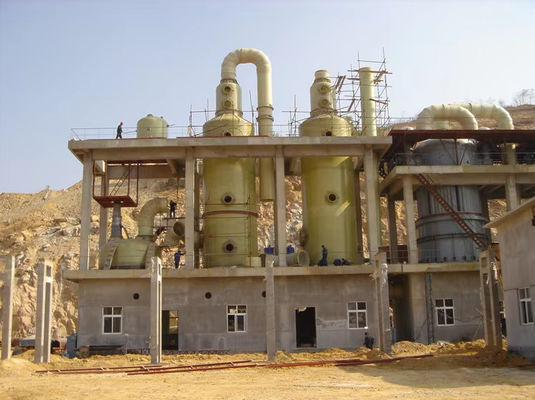 Tour de purification par absorption de FRP GRP en fibre de verre pour le traitement des gaz acides résiduels