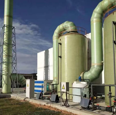 Épurateur de fumée acide de brouillard de gaz résiduel Tour de purification de brouillard acide FRP GRP Faible entretien