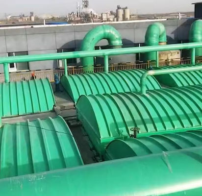 Isolation thermique Frp couverture de réservoir d'eaux usées en arc anti-vieillissement pour réservoir d'égouts