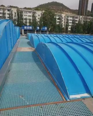 Résistant à la corrosion Frp Grp Couverture de réservoir de traitement des eaux usées pour le système de traitement des eaux usées