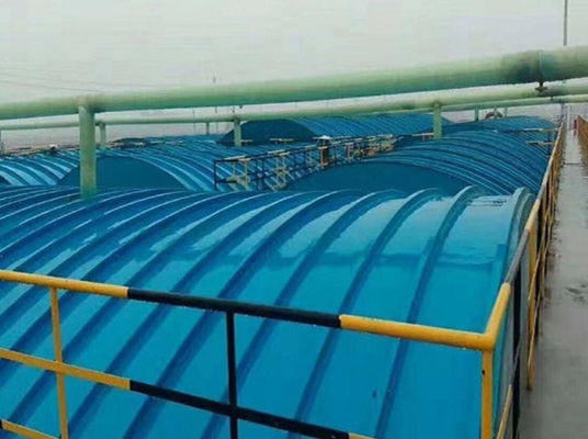Résistant à la corrosion Longue durée de vie Frp Grp Couverture de réservoir de traitement des eaux usées