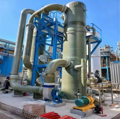 Tour de désulfuration des gaz résiduels FRP GRP en fibre de verre pour la purification des gaz d'échappement