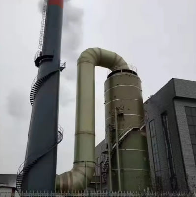 Tour de désulfuration des gaz résiduels FRP GRP en fibre de verre pour la purification des gaz d'échappement