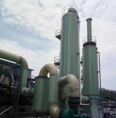 Tour de désulfuration de FRP personnalisée Colonne de tour de purification de GRP industrielle