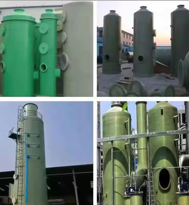 Tour de désulfuration OEM GRP Frp Pour la purification des gaz Traitement des gaz d'échappement
