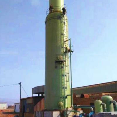 Taille personnalisée Tour de désulfuration des gaz de combustion Structure verticale pour le traitement des gaz d'échappement