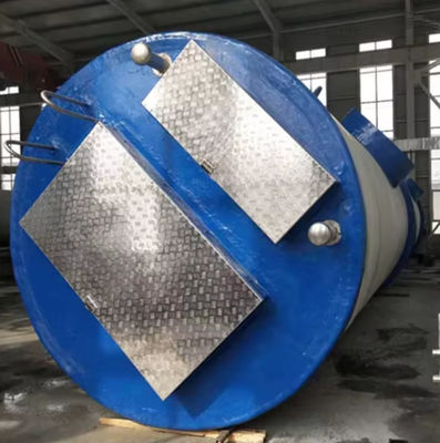 Station de pompage des eaux usées en FRP pour la construction Station de pompage des eaux usées en fibre de verre préfabriquée