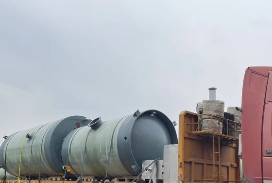 Station de pompage en FRP GRP intelligente pour l'industrie Station de pompage intégrée préfabriquée pour les égouts