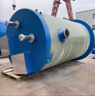 Station de pompage submersible préfabriquée en FRP pour le levage des eaux et le traitement des eaux usées