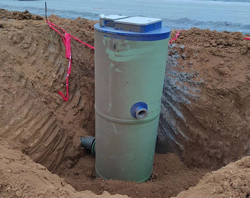 100 m3/h Frp Eau de pluie Eau d'égout Pompes préfabriquées Pompes de levage intégré