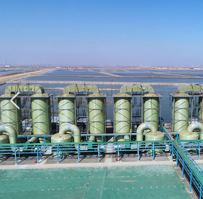 Matériau FRP GRP Tour d'absorption de brome anti-corrosion pour l'industrie chimique