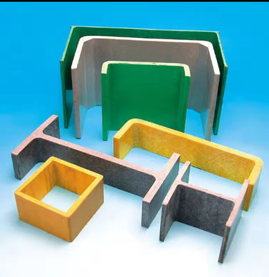 Profil FRP en fibre de verre plastique à haute résistance Profil GRP