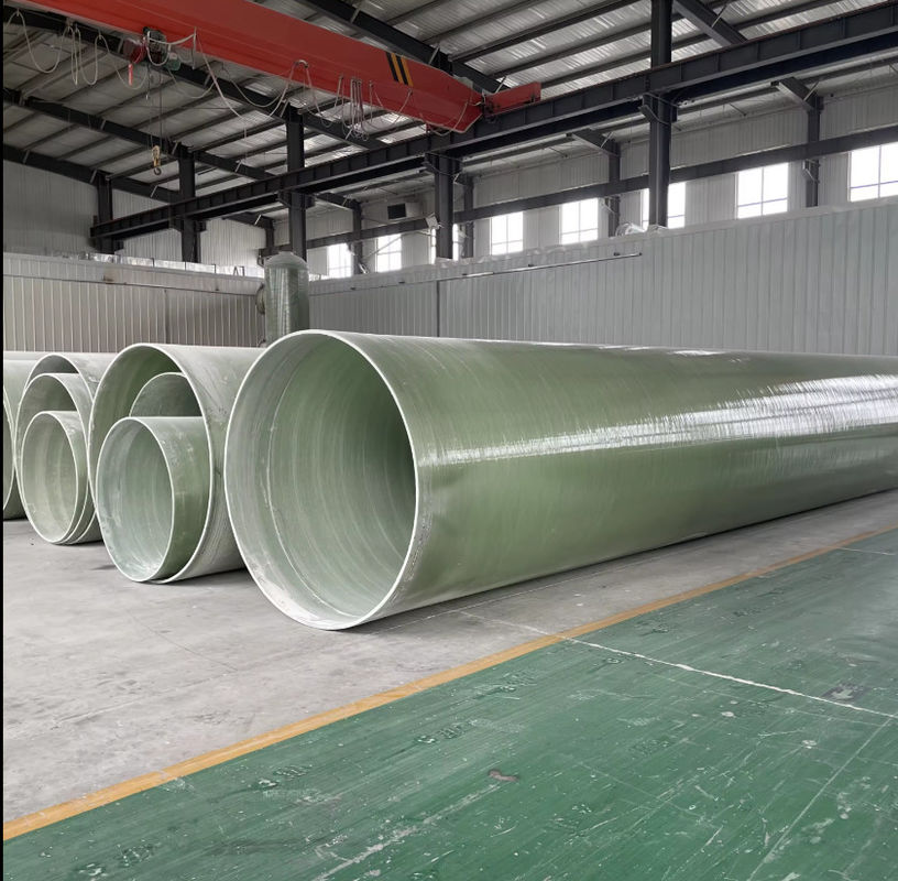 Pipe en plastique renforcée en fibre de verre lisse ou texturée épaisseur personnalisée