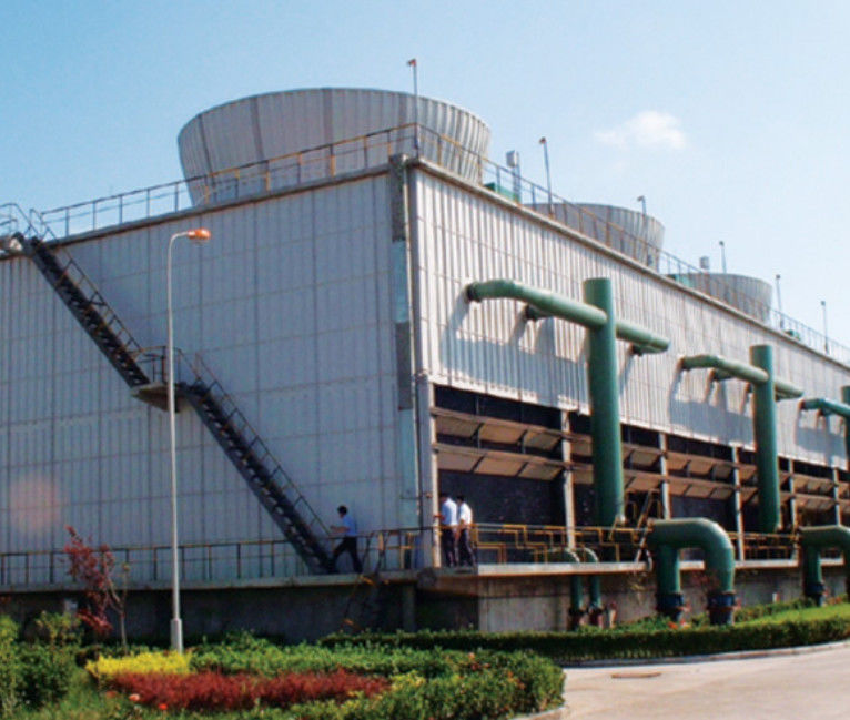 Tour de refroidissement par contre-écoulement en FRP Carré Ronde GRP Carré Type de refroidissement par flux croisé