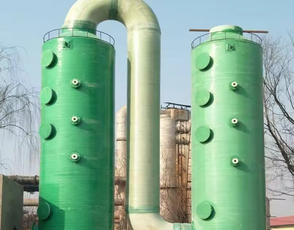 Colonne de purification des déchets de gaz d'acide sulfurique de la tour d'absorption verticale GRP Frp
