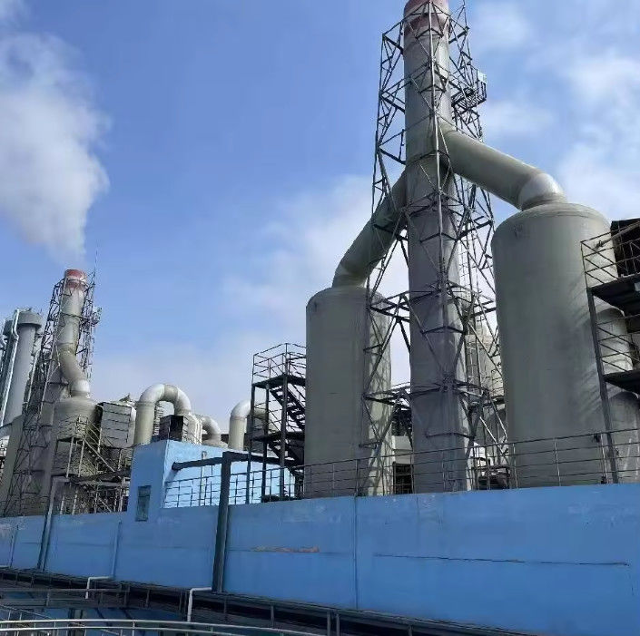 Épurateur de fumée acide de brouillard de gaz résiduel Tour de purification de brouillard acide FRP GRP Faible entretien